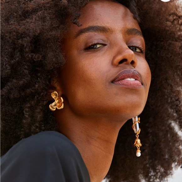 H&M x BROCK COLLECTION ASYMMETRICAL EARRINGS MISMATCHED FASHION STATEMENT - Picture 1 of 13